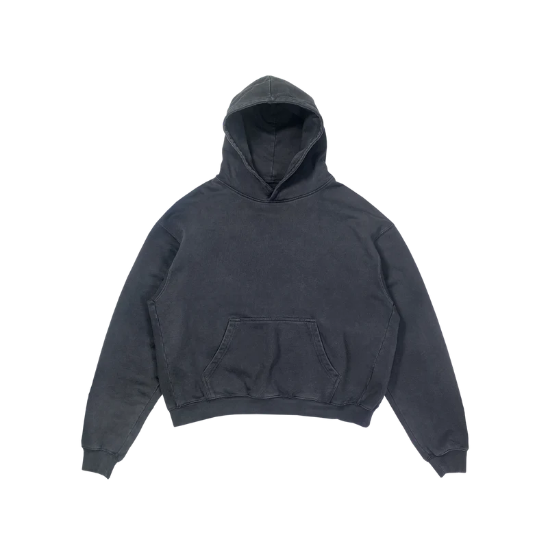 [e] vintage blended print hoodie
