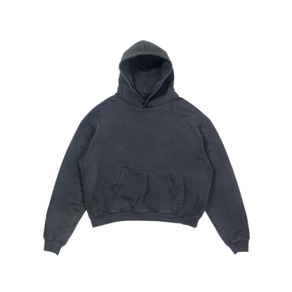 [e] vintage blended print hoodie