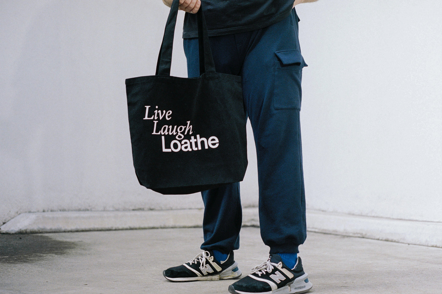 Heavyweight 'slouch' Navy Blue Cargo Pants